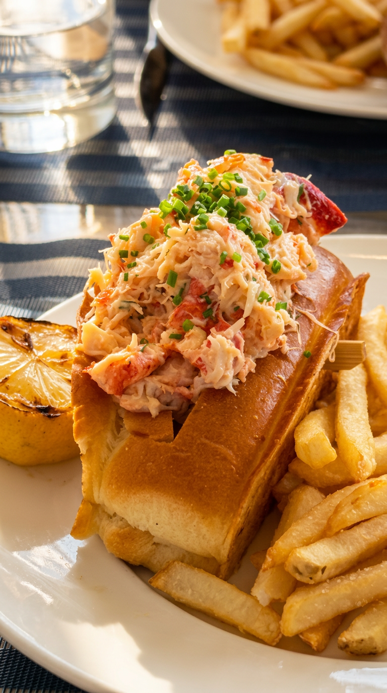 Lobster Roll at Carbon Beach Club