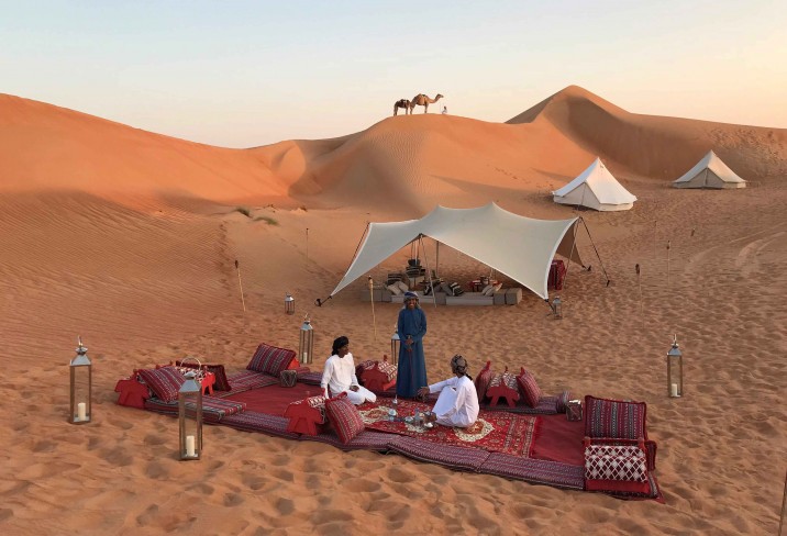 Magic Camps — dunes at sunset