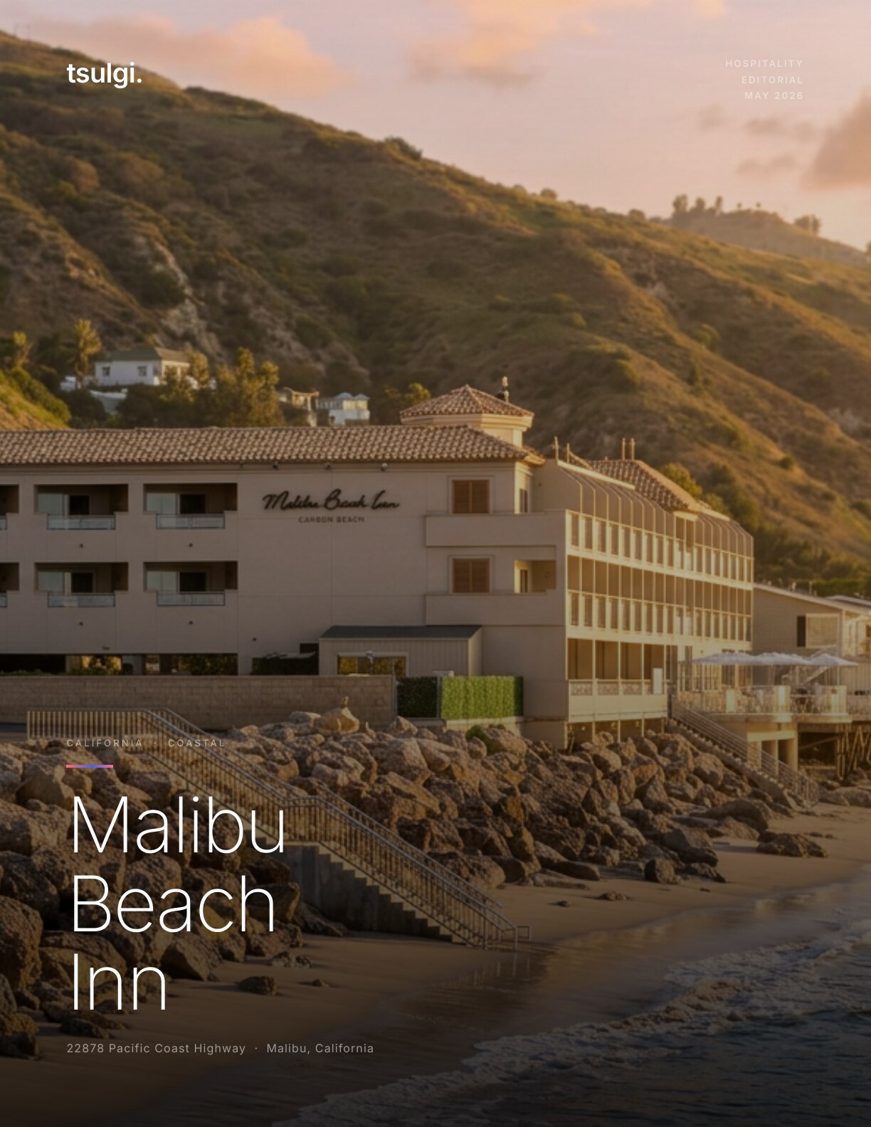 Malibu Beach Inn Editorial — Print Edition